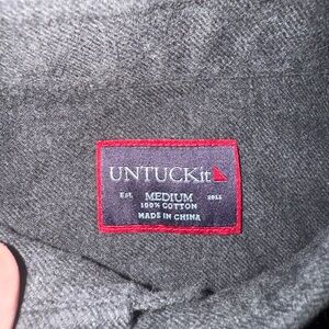 UNTUCKit Charcoal Cotton Shirt
